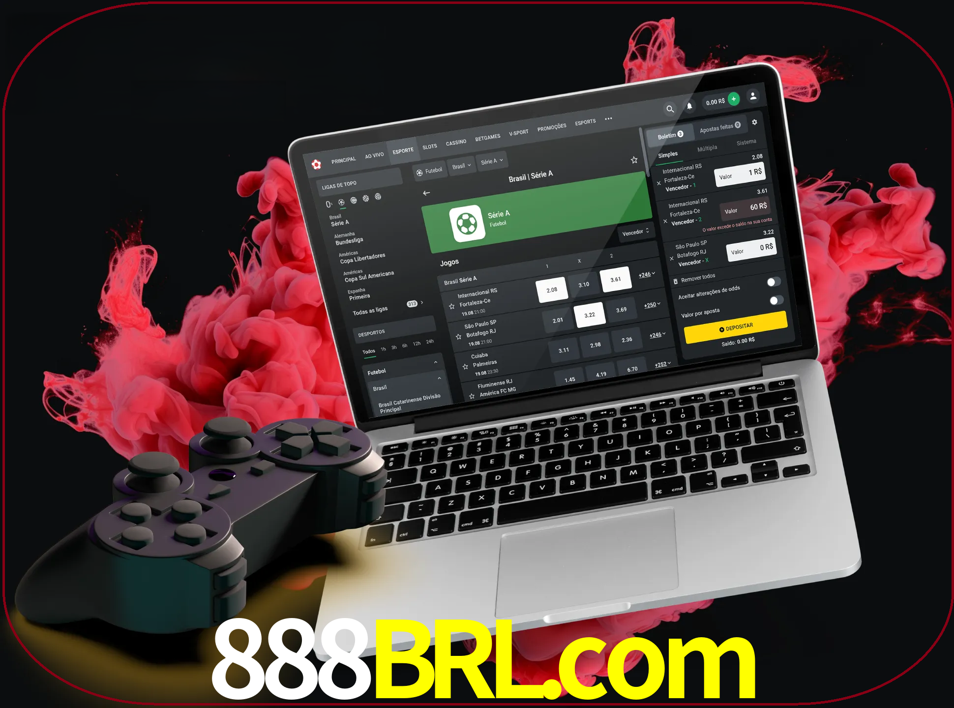 Visite a secção especial de jogos de vídeo em 888brl para descobrir em que jogos pode apostar e ganhar muito dinheiro.