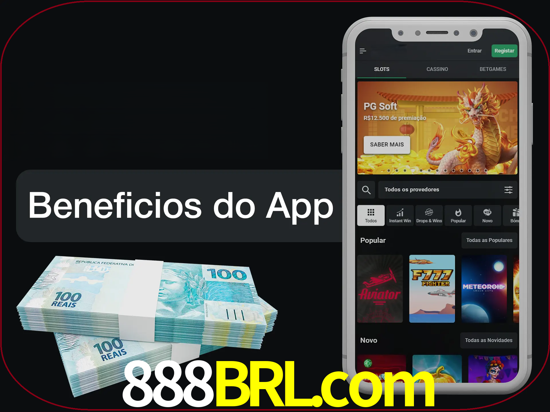 Obtenha todos os benefícios usando o aplicativo.
