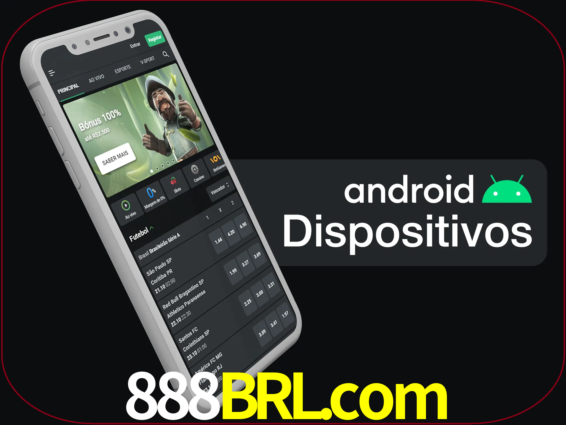 O aplicativo suporta a maioria de todos os dispositivos Android.