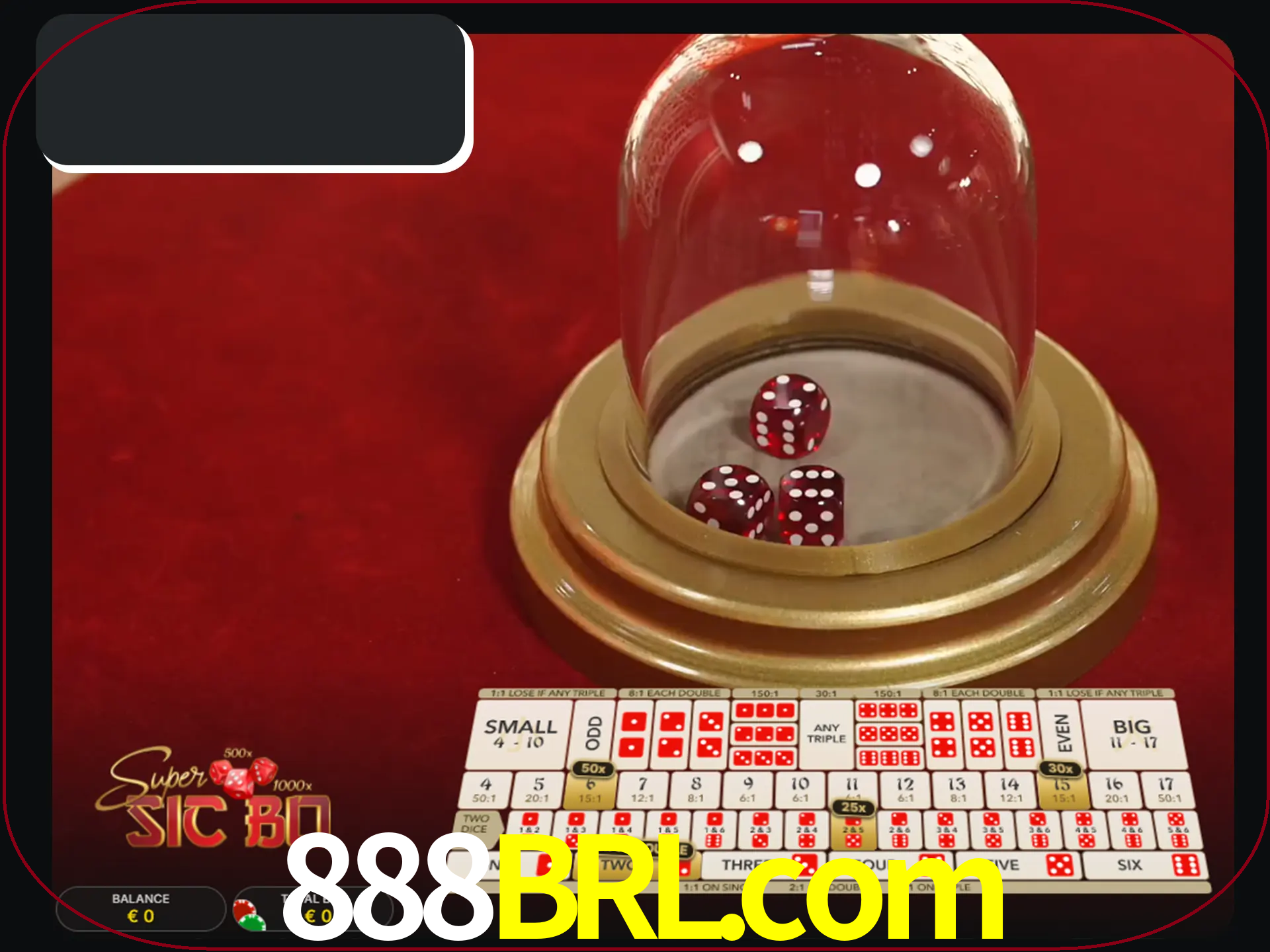 Deixe os dados ao seu lado nos jogos da Sic Bo.
